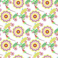 flowers vector abstract seamless pattern endless floral background N3