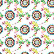 flowers vector abstract seamless pattern endless floral background N4