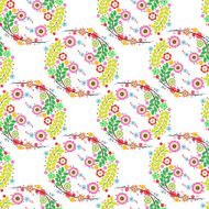 flowers vector abstract seamless pattern endless floral background N10