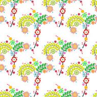 flowers vector abstract seamless pattern endless floral background N11
