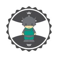 vintage sticker label N438