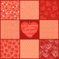 Seamless patterns Valentine's Day N3