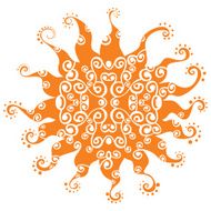 Stylized sun vector