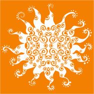 Stylized sun vector N3
