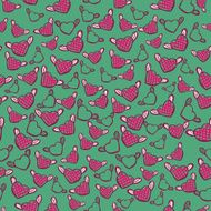 romantic seamless pattern with hearts vector N4