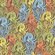 Seamless sunny floral pattern