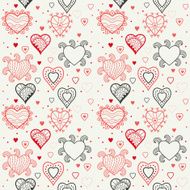 hearts seamless pattern romantic background N5