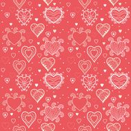 hearts seamless pattern romantic background N6