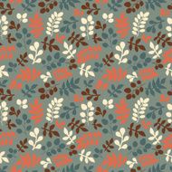 Colorful floral seamless pattern in cartoon style N6