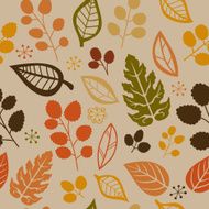 Seamless pattern with leaf N32