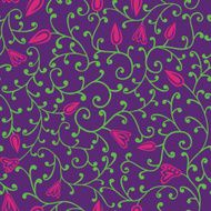 Colorful floral seamless pattern in cartoon style N12