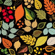 Seamless pattern with leaf abstract texture