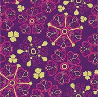 Romantic floral pattern endless texture