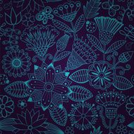 Colorful floral seamless pattern in cartoon style N21