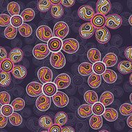 Colorful floral seamless pattern in cartoon style N23