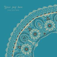 Decorative Vintage Design Element illustration with lacy frame