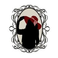 Medallion with a portrait of woman