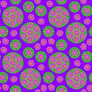 Seamless Pattern with Purple flower N2