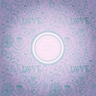 Ornamental round lace frame Background for celebrations holida