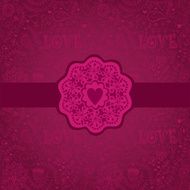 Floral Background with Vintage Label Gorgeous seamless