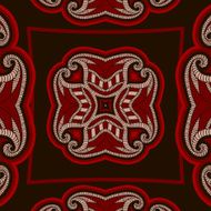 Patterned floor tile in oriental style