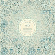 Floral Background with Vintage Label Gorgeous seamless N3
