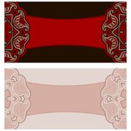 Greeting card with oriental pattern N2