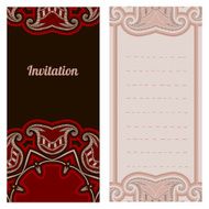 Greeting card with oriental pattern N3