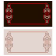 Greeting card with oriental pattern N4