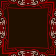 Greeting card with oriental pattern N6