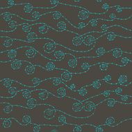 Vector seamless wave hand-drawn pattern waves background N2