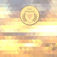 Vector abstract background of the triangle Sunny color