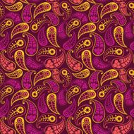 Seamless paisley texture for your design Endless pattern with p N4