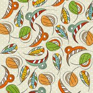 Seamless pattern with leaf N39