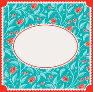Template for greeting card or invitation