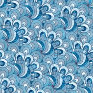 Blue-gray seamless vintage pattern
