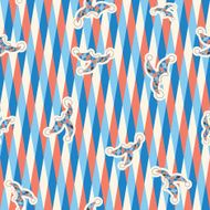 pattern of triangles on a white background clown hats