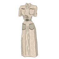 Vintage dress Fashion 1940