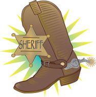Sheriff Badge Boot C