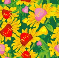 Seamless Pattern Flowers N3