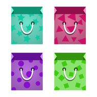 Flat Paper Bag Vector