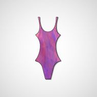 female swimsuit isolated on white background N43