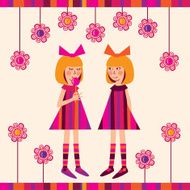 little girls with a lollipop