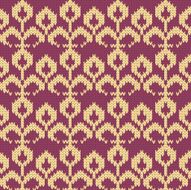 Vector knitted flower background N5