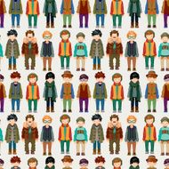 seamless young boy pattern N5