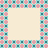 Geometrical pattern in retro colors N2