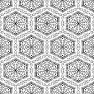 Seamless pattern in black and white color