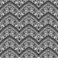 Lace seamless pattern with flowers N97