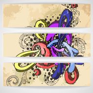 Abstract Colored Graffiti Pattern