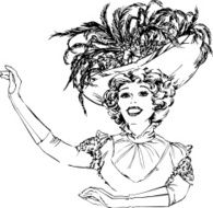 Woman In Feather Hat